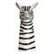 Hello Honey® 11.5" White & Black Hand-Painted Decorative Stoneware Zebra Vase